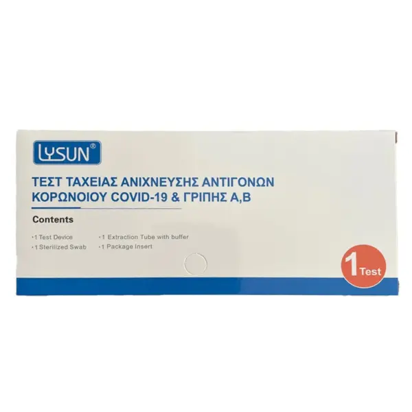 Lysun test covid 19, flu A-B